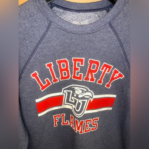 NWT Retro Brand Liberty Flames Men’s Sz Medium Sweater Crewneck Sweatshirt New - Picture 2 of 5